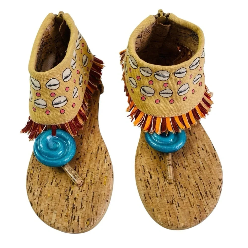 Disney Store Moana Sandals Dress Up Costume Size 9/10